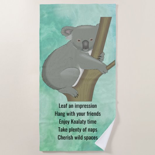 Advies van een Koala Design Beach Towel Strandlaken (Voorkant)