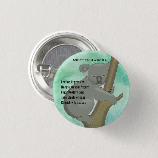 Advies van een Koala Design Button (Voorkant /achterkant)