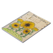 "Advies van een Notitieboek met zonnebloemen" (Linkerzijde)