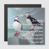 Advies van een Papegaaiduiker Ontwerp Magnetische  (Voorkant / Achterkant)