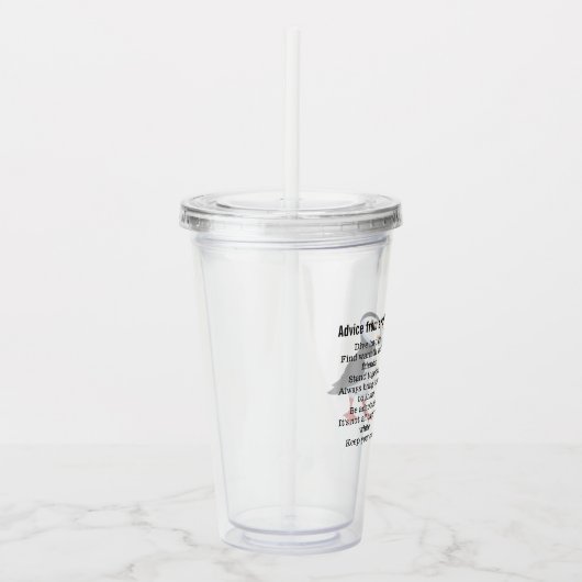 Advies van een Puffin Design Acryltrommel Acryl Drinkbeker (Rechts)