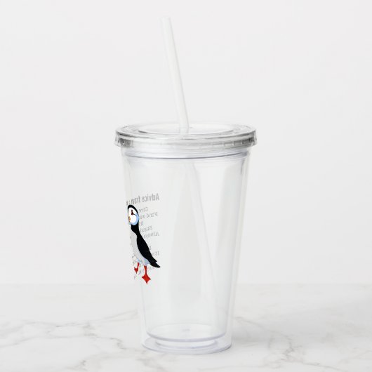 Advies van een Puffin Design Acryltrommel Acryl Drinkbeker (Links)