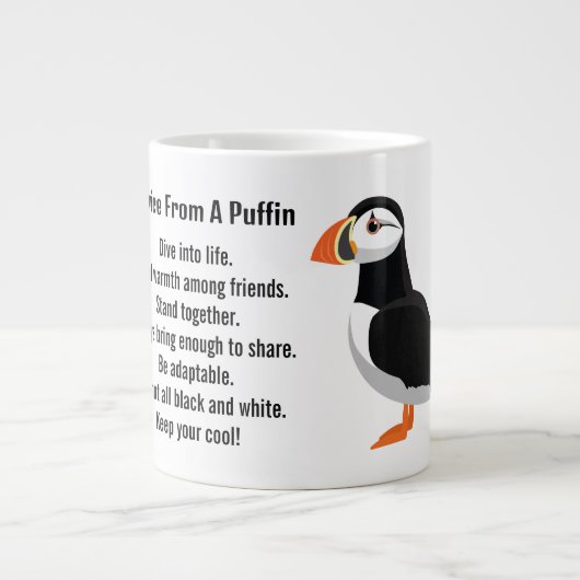 Advies van een Puffin Design Grote Koffiekop (Voorkant)