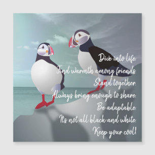 Advies van een Puffin Design Magnetic Kaart