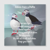 Advies van een Puffin Design Magnetic Kaart (Voorkant)