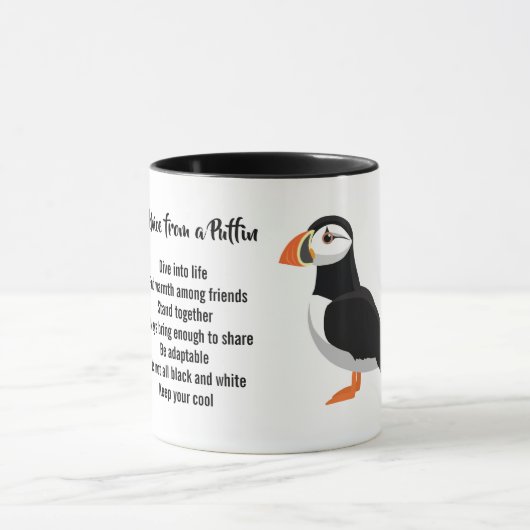 Advies van een Puffin Design Mok (Midden)