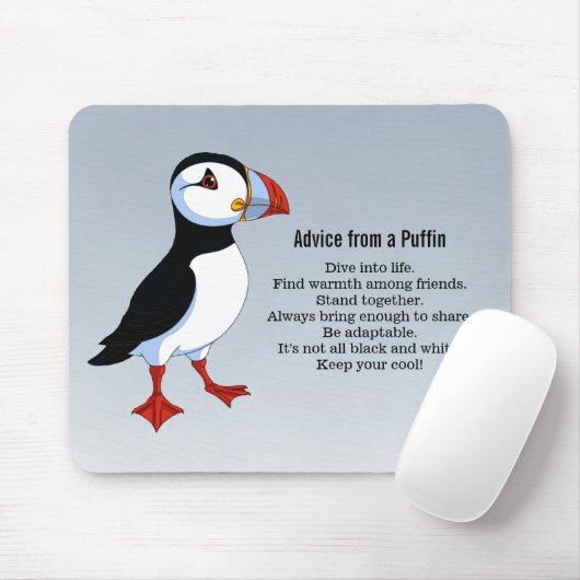 Advies van een Puffin Design Muismat (Met muis)