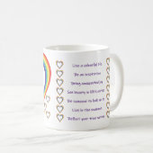 Advies van een RegenboogMok Koffiemok (Voorkant rechts)