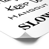 Advies van een sleuf voor kinderen thuis poster (Hoek)