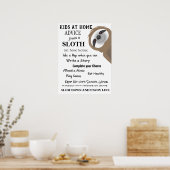 Advies van een sleuf voor kinderen thuis poster (Keuken)