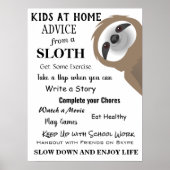 Advies van een sleuf voor kinderen thuis poster (Voorkant)