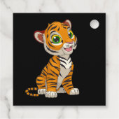 Advies van een tijgerontwerp bedankjes labels (Achterkant)