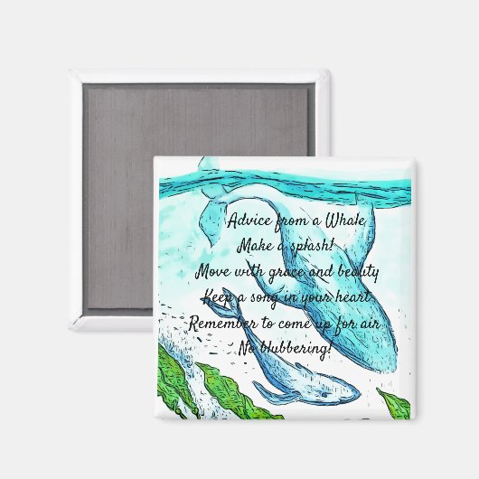 Advies van een walvismagneet magneet (Voorkant / Achterkant)