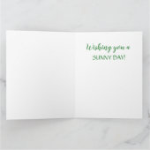 Advies van een Wenskaart voor zonnebloemontwerp Kaart (Binnen)