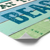 Advies van een Zee schildpad Poster (Hoek)