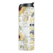 Advies van een zonnebloem thermosbeker (Gedraaid links)