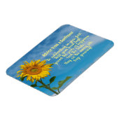 Advies van een zonnebloemontwerpmagneet magneet (Linkerzijde)