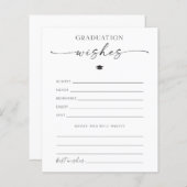 Advies van het afstuderen en wenst Kaart (Voorkant / Achterkant)