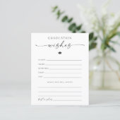 Advies van het afstuderen en wenst Kaart (Staand voorkant)