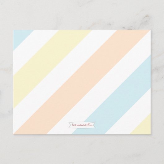Advies van het Baby shower Pastel Stripe voor mamm (Voorkant)