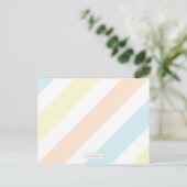 Advies van het Baby shower Pastel Stripe voor mamm (Staand voorkant)