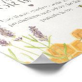 advies van het baby shower van honingbijen voor ba poster (Hoek)