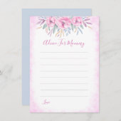 Advies van het baby shower voor de Waterverf van r (Voorkant / Achterkant)