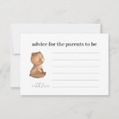 Advies van het beer voor ouderenkaarten kaart (Achterkant)