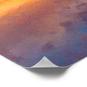 Advies van het Oceaan Schemerdrift Strand Poster (Hoek)