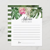 Advies van het tropisch Vrijgezellenfeest voor de (Voorkant / Achterkant)