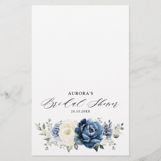 Advies van het Vrijgezellenfeest "Dusty Blue Navy  (Achterkant)