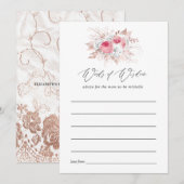 Advies van het Vrijgezellenfeest van Floral en van (Voorkant / Achterkant)