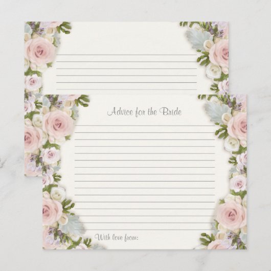 Advies van het vrijgezellenfeest voor het Roos van (Voorkant / Achterkant)