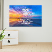 Advies van Ocean Dusk Driftwood Beach Poster