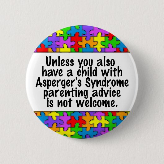 Advies van ouderschap ronde button 5,7 cm (Voorkant)