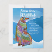 Advies van Penguins Flat Wenskaart Kaart (Voorkant)
