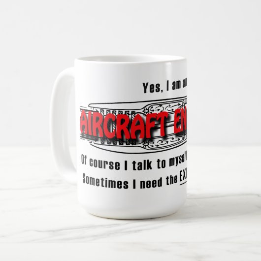 Advies van technicus vliegtuig: Klassieke Mok 444 (Voorkant links)