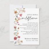 Advies van Wildflower kaart (Voorkant)