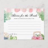 Advies vers uit het Vrijgezellenfeest van de markt Informatiekaartje (Voorkant)