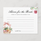 Advies vers uit het Vrijgezellenfeest van de markt Informatiekaartje (Voorkant)