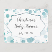 Advies voor aanstaande moeder Blue Stippen Boy Bab Informatiekaartje (Achterkant)