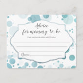 Advies voor aanstaande moeder Blue Stippen Boy Bab Informatiekaartje (Voorkant)