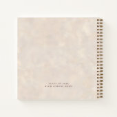 Advies voor Afstudeerder Cream Achtergrond Gastboe Notitieboek (Achterkant)