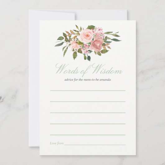 Advies voor Baby shower in het donker en grijs Kaart (Voorkant)