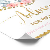 Advies voor Baby shower met ellephant Twins Poster (Hoek)