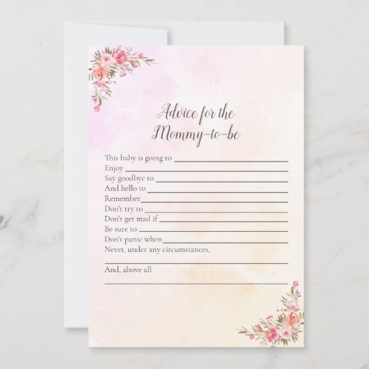 Advies voor Baby shower met ellephant voor mama Kaart (Voorkant)