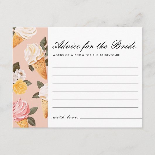 Advies voor Bride Scooped Up Vrijgezellenfeest Informatiekaartje (Voorkant)