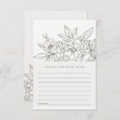 advies voor bruin Baby shower Informatiekaartje (Voorkant / Achterkant)