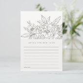 advies voor bruin Baby shower Informatiekaartje (Staand voorkant)