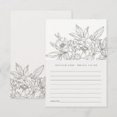 advies voor bruin Vrijgezellenfeest Informatiekaartje (Voorkant / Achterkant)